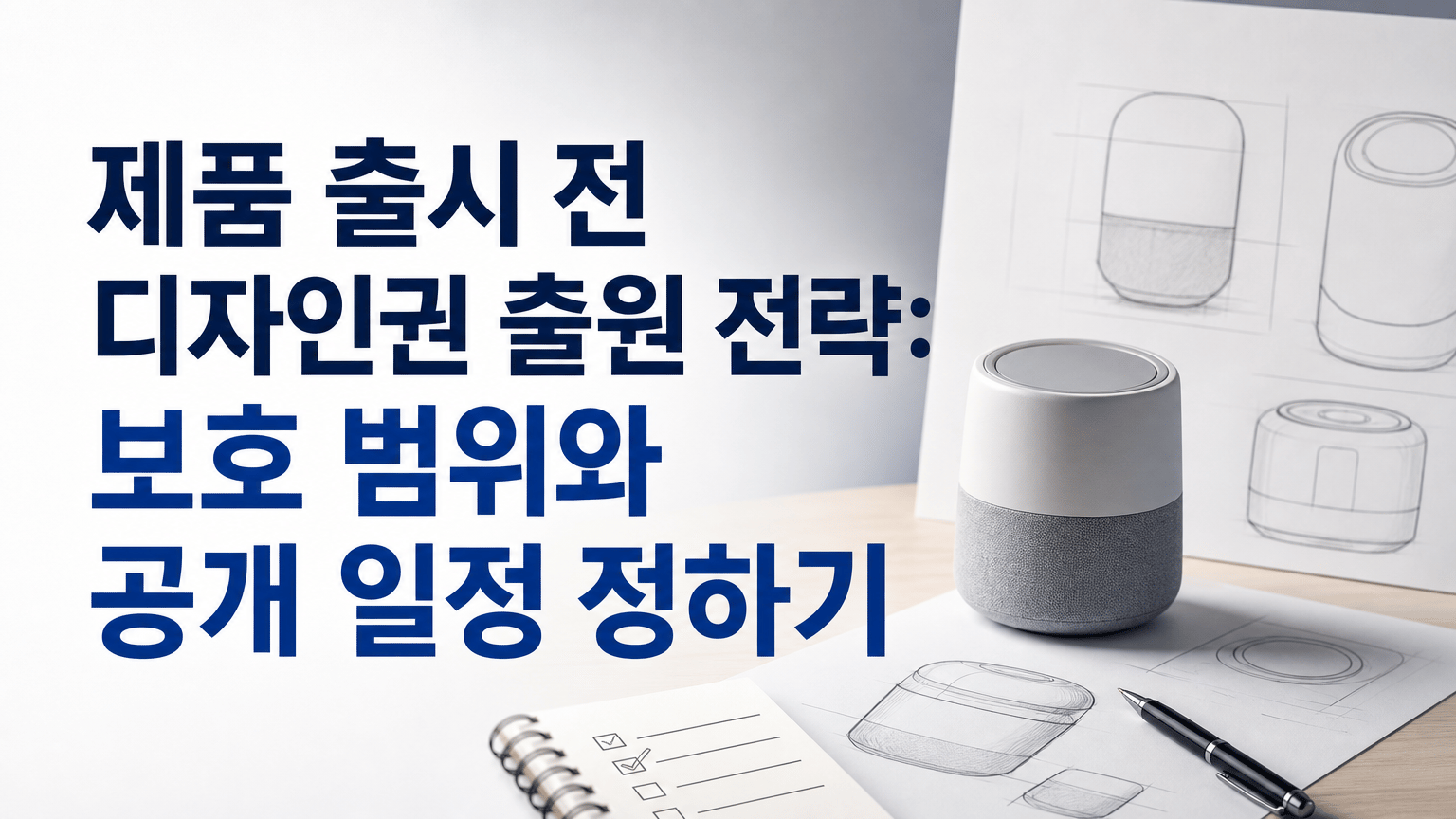 제품 출시 전 디자인권 출원 전략: 보호 범위와 공개 일정 정하기